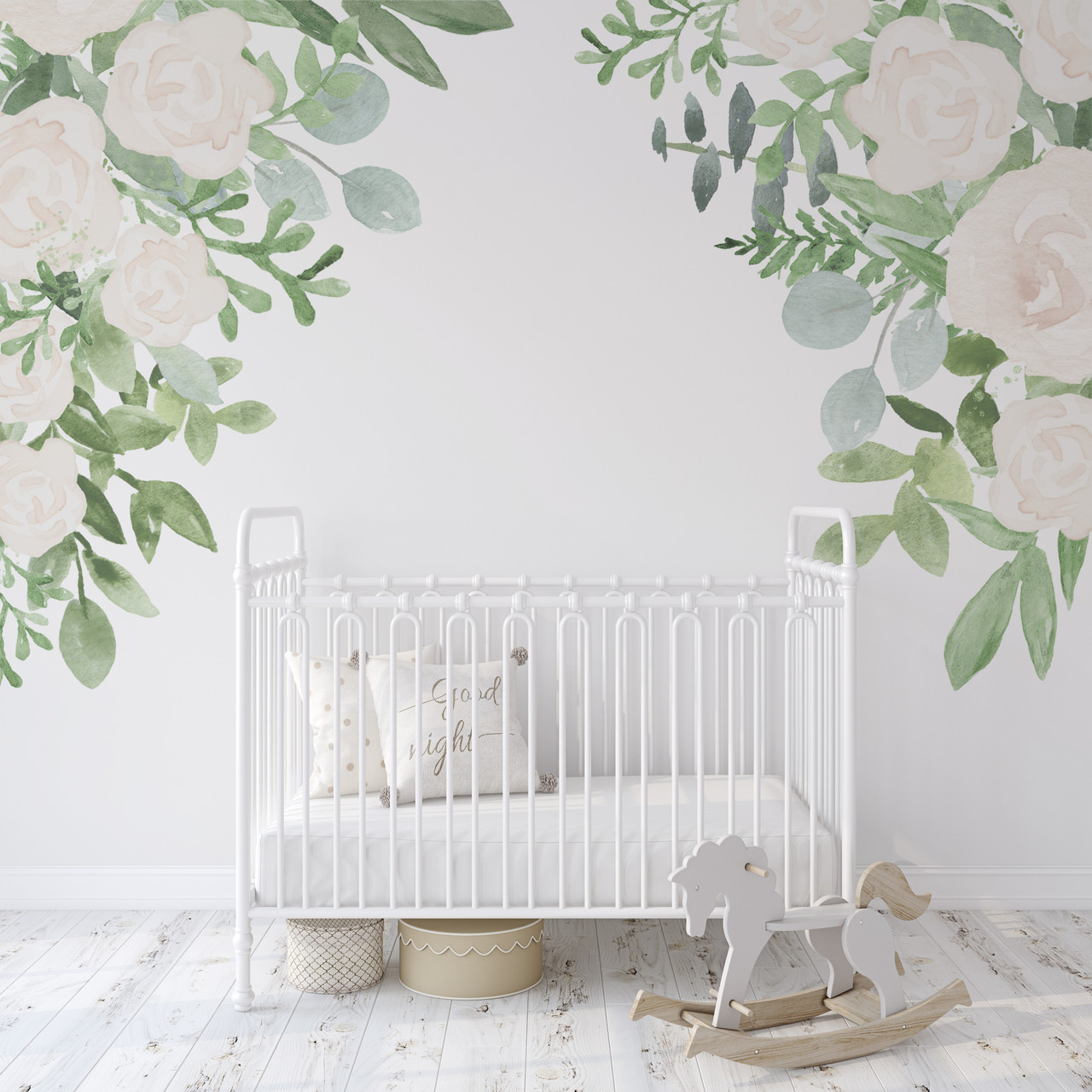 Nursery Floral Corner Decals