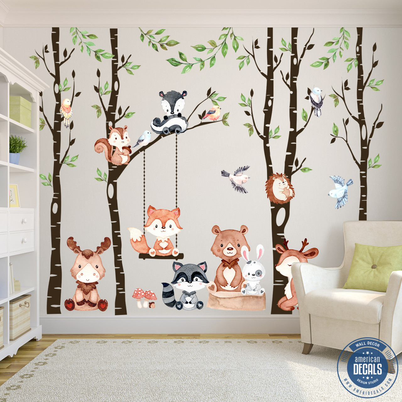 Woodland creatures hot sale wall decals