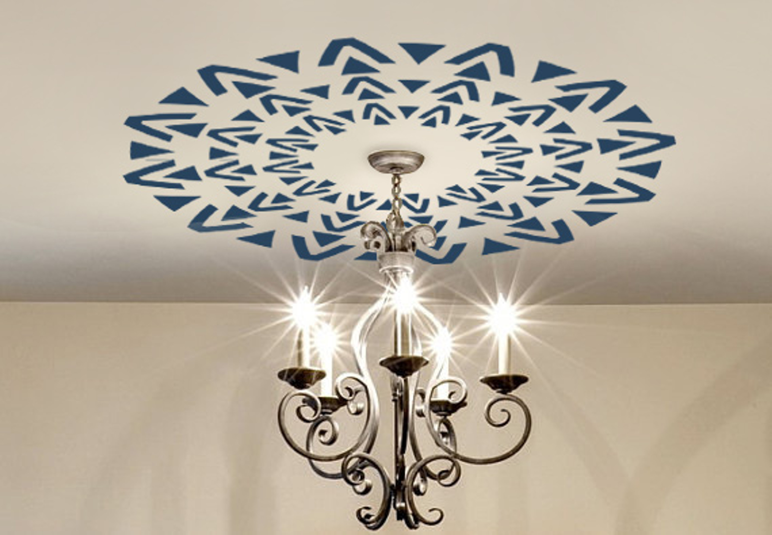 Ceiling medallion Decal Aztec Tribal Decor