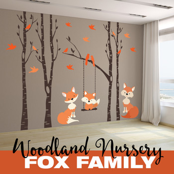 www.AmeriDecals.com
Fox Family in the Forest
Woodland Nursery Decor