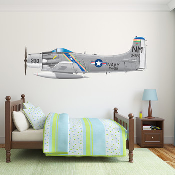 Douglas A-1 Skyrider AIR FORCE Airplane Wall Decal