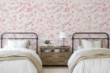Lauren Watercolor Removable Floral Wallpaper 