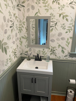 CAROLINE GREENS Botanical Wallpaper Unpasted Traditional W260in x H60in 0160-26 Ready to Ship