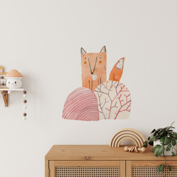 Fairytale Watercolor Fox Wall Decal 1022