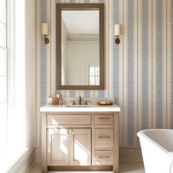 Striped Wallpaper, Blue Wallpaper, Nursery Wallpaper, Modern Wallpaper