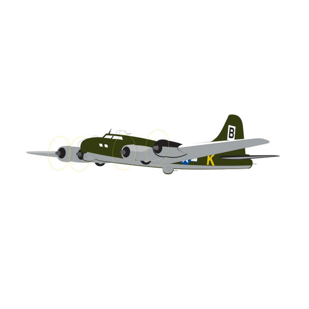 Boeing B17 Flying Fortress AIR FORCE Airplane Wall Decal Boeing B17 Flying Fortress AIR FORCE Airplane Wall Decal