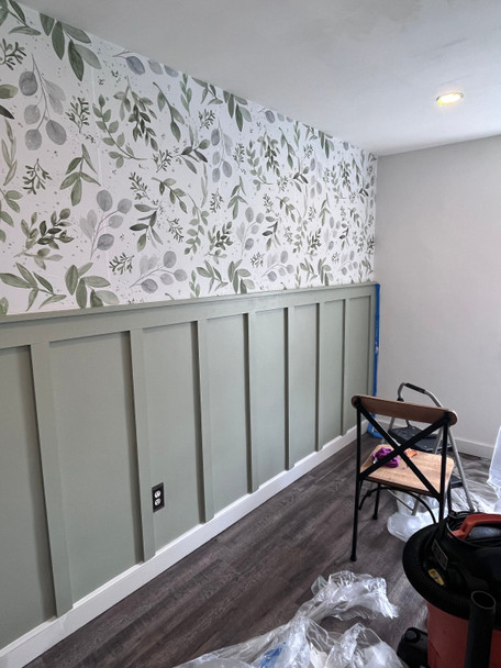 CAROLINE GREENS Botanical Wallpaper Unpasted Traditional W260in x H60in 0160-26 Ready to Ship