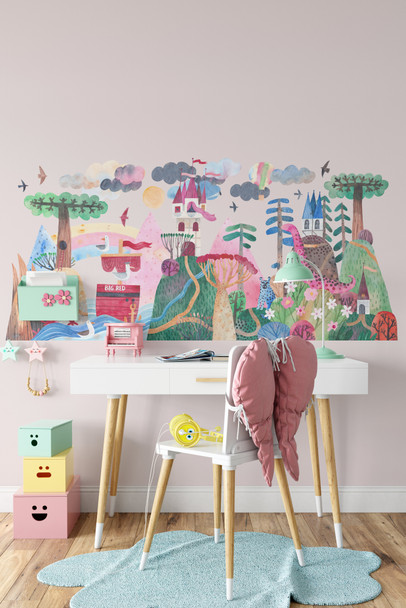 Around The World Landscape Wall Decal 1005