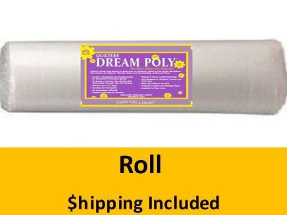 P6KR Dream Poly Deluxe Batting (Roll, King 120 in x 25 yds) shipping included*