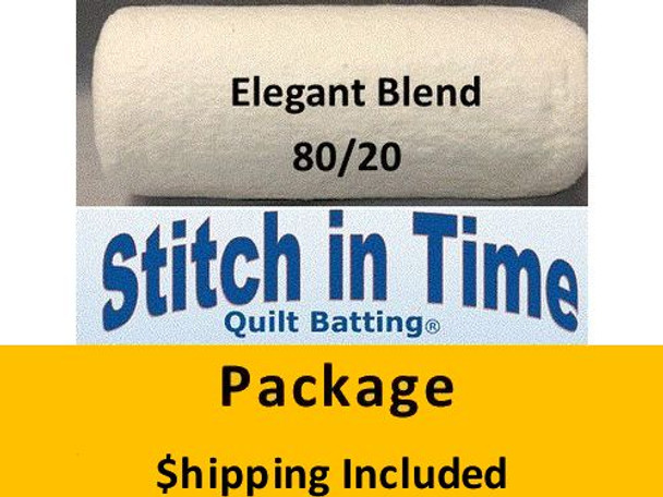 EB60 Elegant Blend 80/20 Batting (Package, Throw (2), 60 in x 60 in) shipping included*