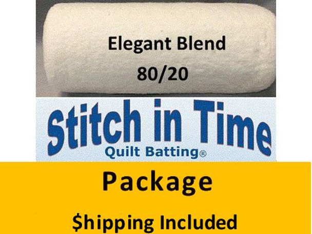 EB120 Elegant Blend 80/20 Batting (Package, King 120 in x 120 in) shipping included*