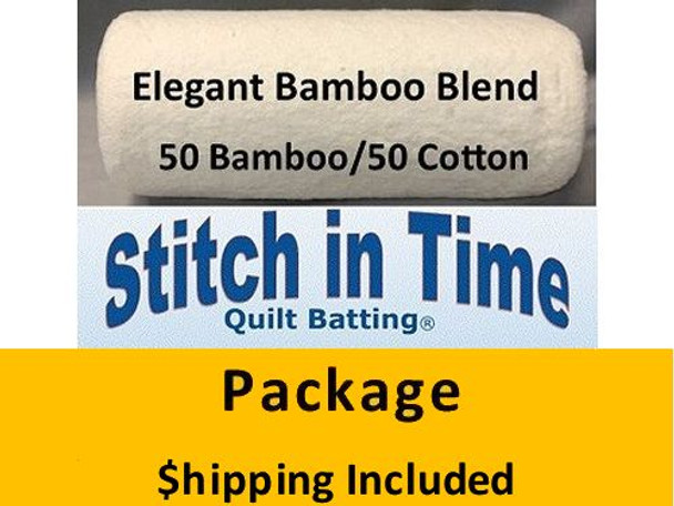 EBB120 Elegant Bamboo Blend 50/50 Batting (Package, King 120 in. x 120 in.) shipping included*