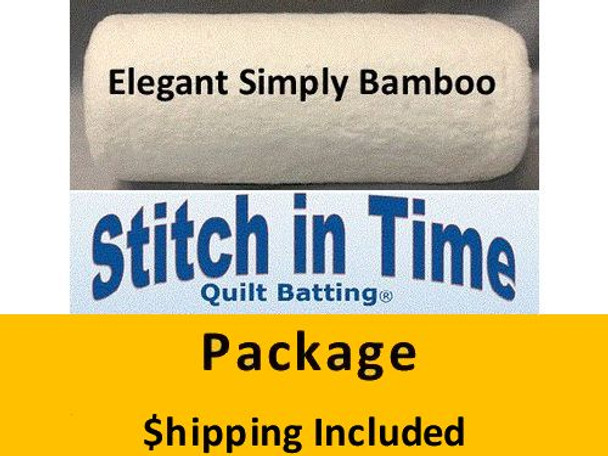 SB120 Simply Bamboo Batting (Package, King 120 in x 120 in) shipping included*