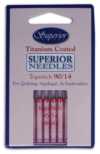 Superior Topstitch #90/14 sewing machine needles