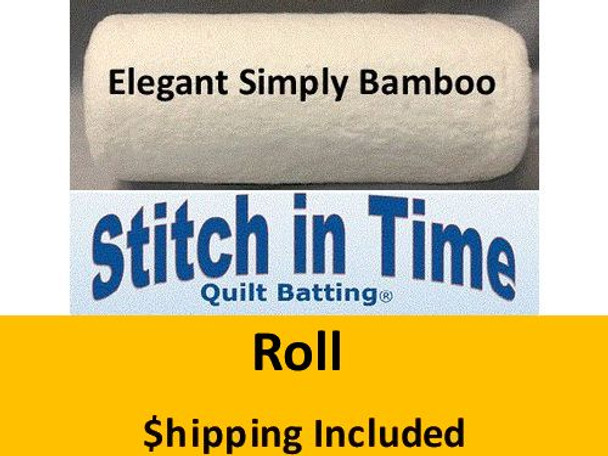 SBBY96 Simply Bamboo Batting (Roll, Queen 96 in x 30 yds) shipping included*