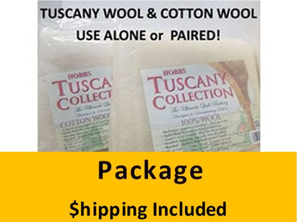 WCTW60 Tuscany Cotton Wool (Throw Duo) Shipping Included!