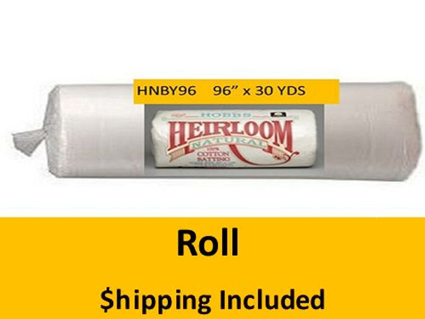 NPBY45 Hobbs Polyester Batting (Roll 45in x 75 yds) shipping included*