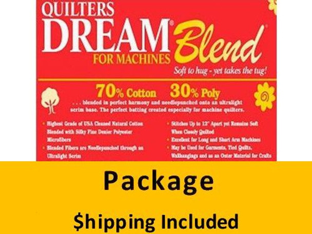 MQPK Dream Blend for Machines Batting (Package, Queen 93 in x 108 in) shipping included*