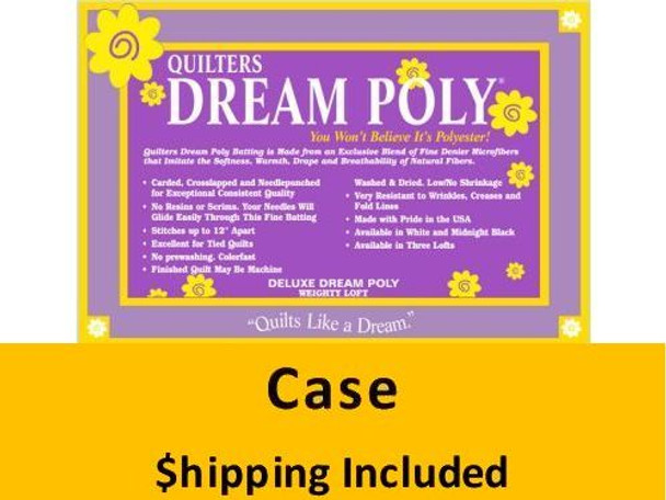 P6TH Dream Poly Deluxe Batting (Case(10), Throw  60 in x 60 in) shipping included*