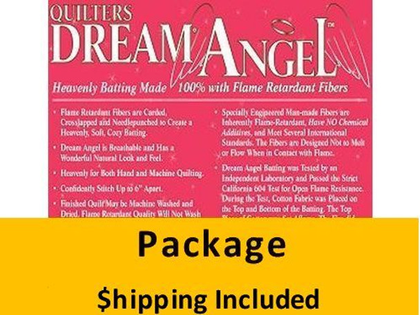 A4TWPK Dream Angel Batting (Package, Twin 72 in x 93 in) shipping included*