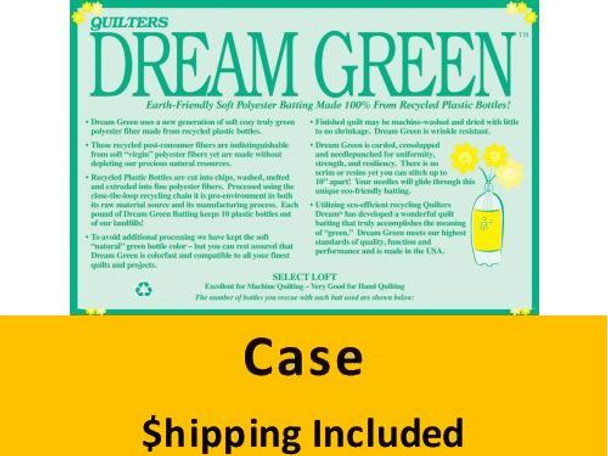 GD Dream Green Batting ( Case(6), Double 96 in x 93 in) shipping included*