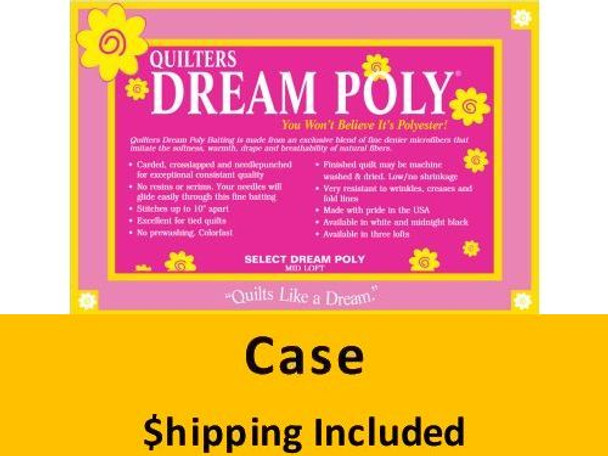 P4Q Dream Poly Select Batting (Case(5), Queen 93 in x 108 in) shipping included*
