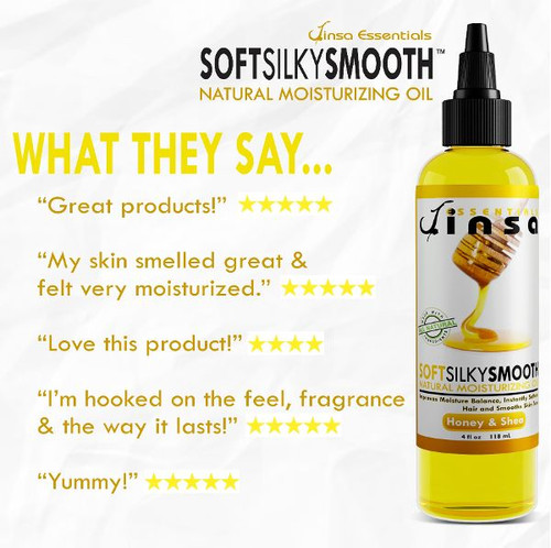 Honey Shea Soft Silky Smooth Moisturizing Oil Jinsa Essentials