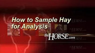 How To Sample Hay For Analysis