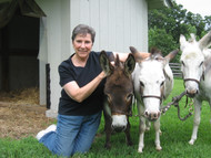 Martha Stewart and her Miniature Donkeys