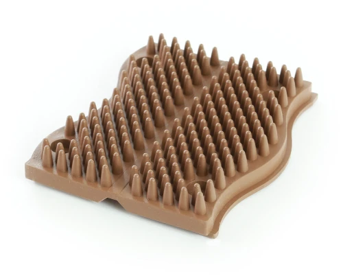 Brown animal scratcher pad — vet-approved, FDA compliant materials, Made in USA