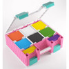 Game Castle: Pink/White/Teal - Deck Box