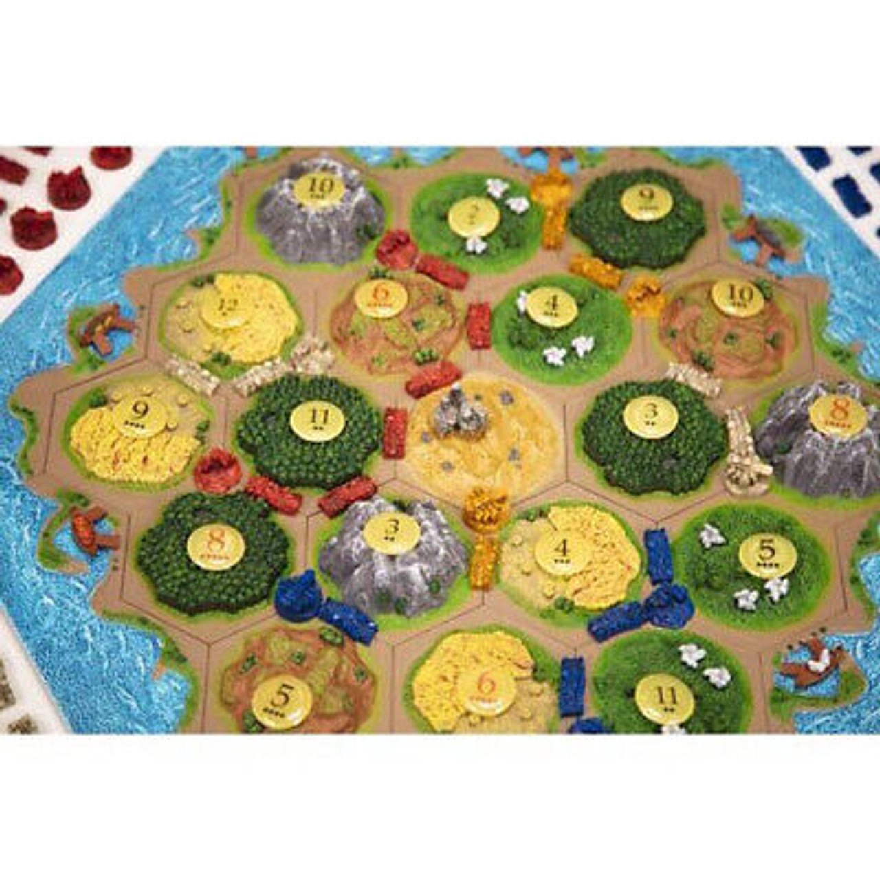 Catan 3D is a version of the classic board game sculpted by its