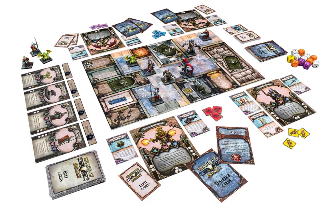 League of Infamy - The Dungeon Crawling Board Game