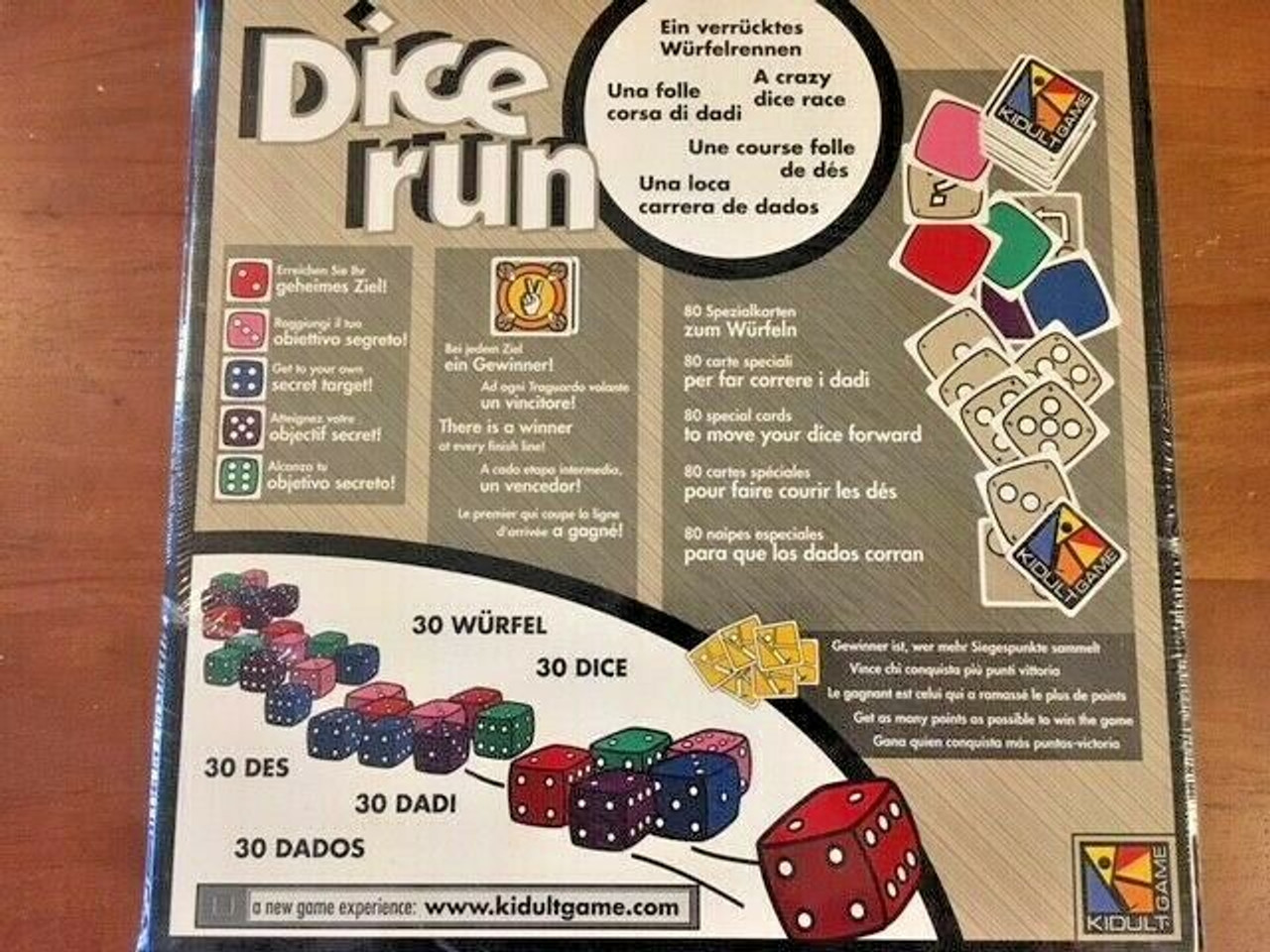 Dice Run - Board Game - Kidult First Edition -=NEW & Sealed=-