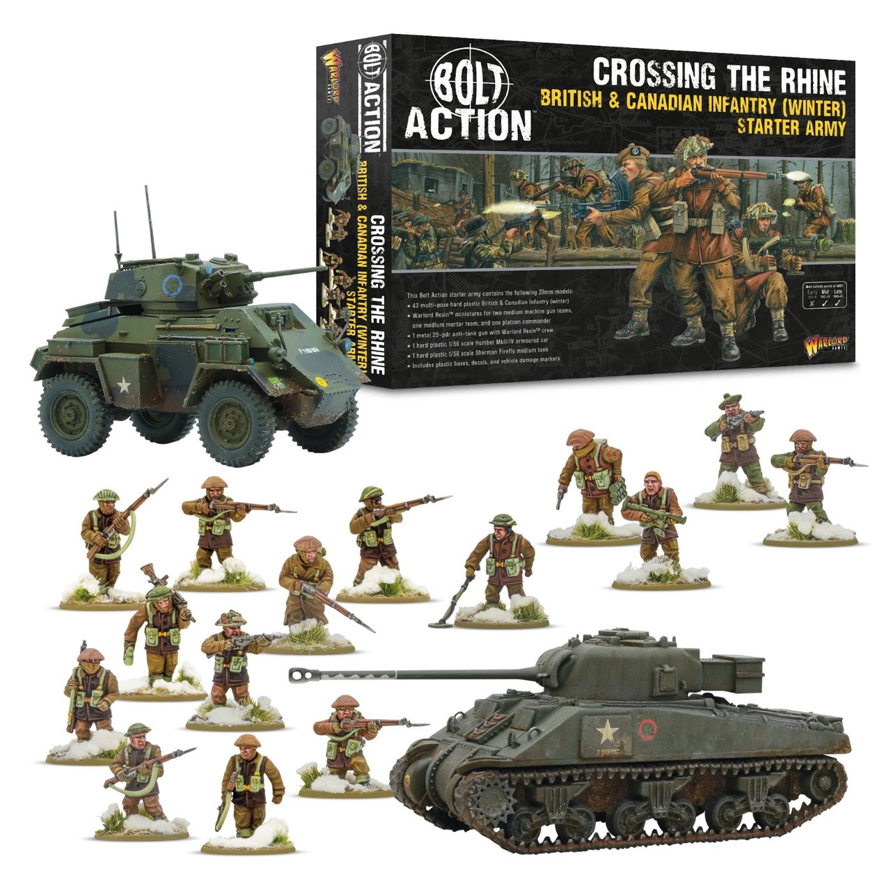 'Crossing The Rhine' - British & Canadian Infantry (Winter) Starter Army