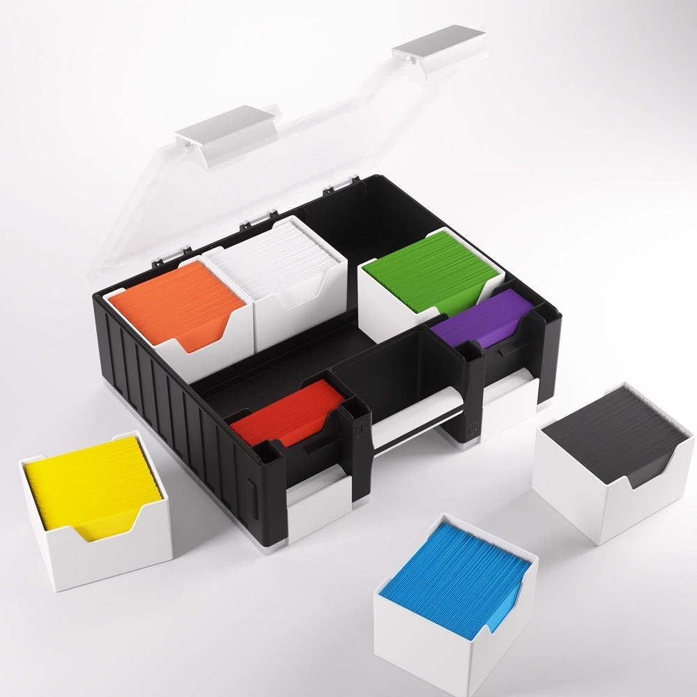 Game Castle: Black/White/Clear - Deck Box