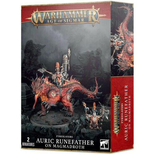 Warhammer Age of Sigmar: Fyreslayers - Auric Runefather on Magmadroth -=NEW=-