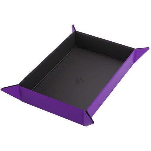 Magnetic Dice Tray: Rectangular Black/Purple