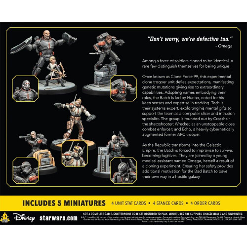 Star Wars Shatterpoint: Clone Force 99 Squad Pack