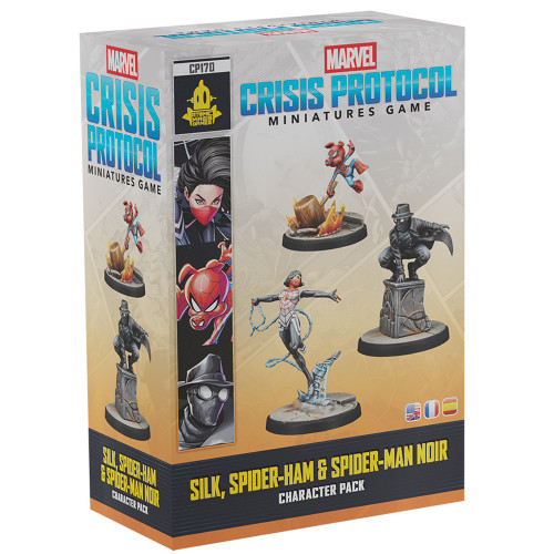 Marvel Crisis Protocol: Silk, Spider-Man Noir, Spider-Ham Character Pack Marvel Crisis Protocol: Silk, Spider-Man Noir, Spider-Ham Character Pack