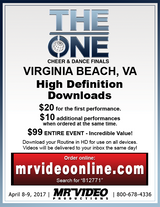 The One Cheer and Dance Finals - 2017 Virginia Beach, VA 4/8-9/2017