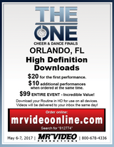 The One Cheer and Dance Finals - 2017 Orlando, FL 5/6-7/2017