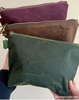 Make up bags made of waxed canvas fabric - durable and water resistant - Bright pink canvas for bag makers