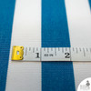 AquaDuck® Waterproof outdoor furniture fabric - Royal blue and white stripe