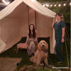 DIY tent from cotton canvas fabric - tent material