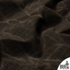 Close-up texture of Olive Drab waxed ripstop canvas showing reinforced crosshatch grid and matte finish