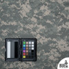 Digital camouflage nylon ripstop fabric  tear-resistant weave and lightweight outdoor gear material.