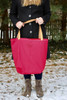 Canvas Tote Bag - Red Cotton Canvas - Canvas fabric for bags