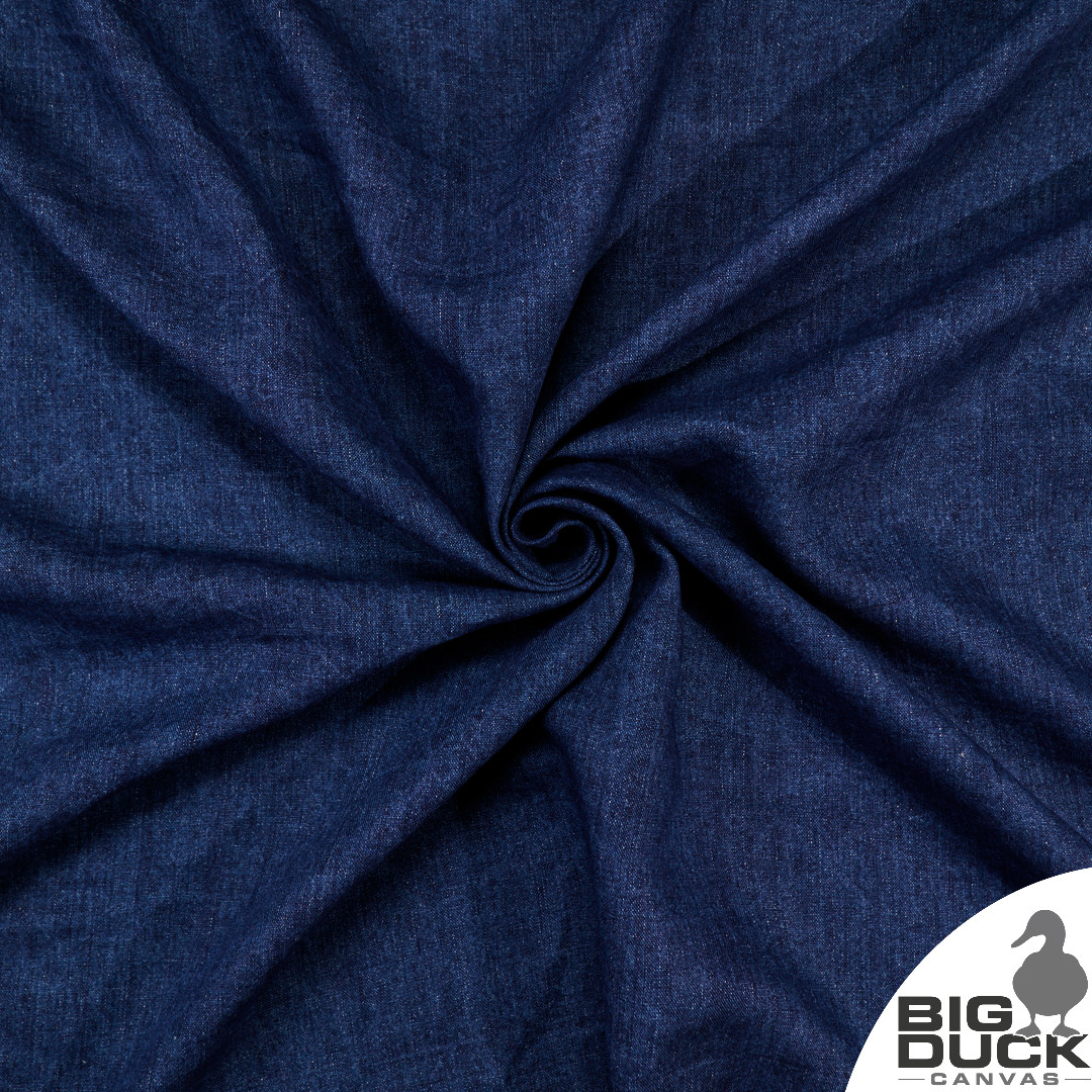 Linen Fabric | Linen Fabric by the yard | Saxony | Indigo