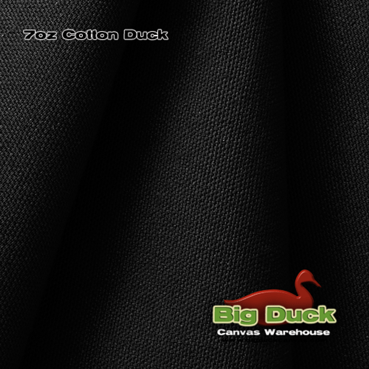 Black Canvas Duck 7oz Cotton 58-60